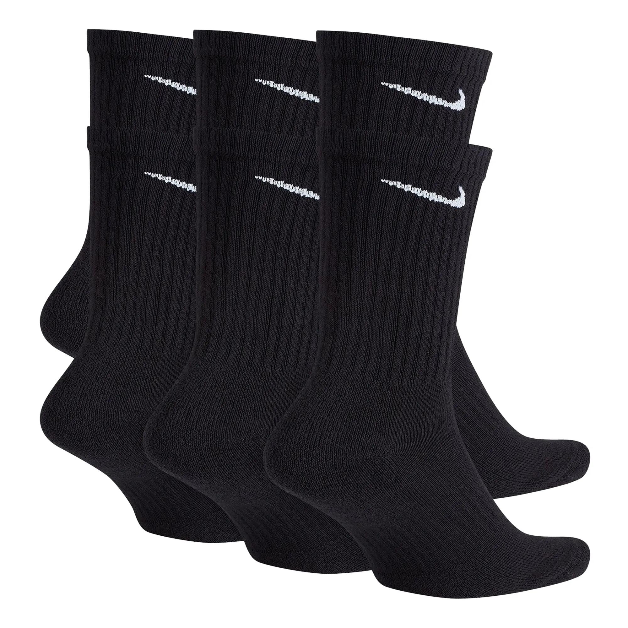 Uniseks Adult Everyday Gewatteerde Sokken (Set van 6) (Zwart) 2/4