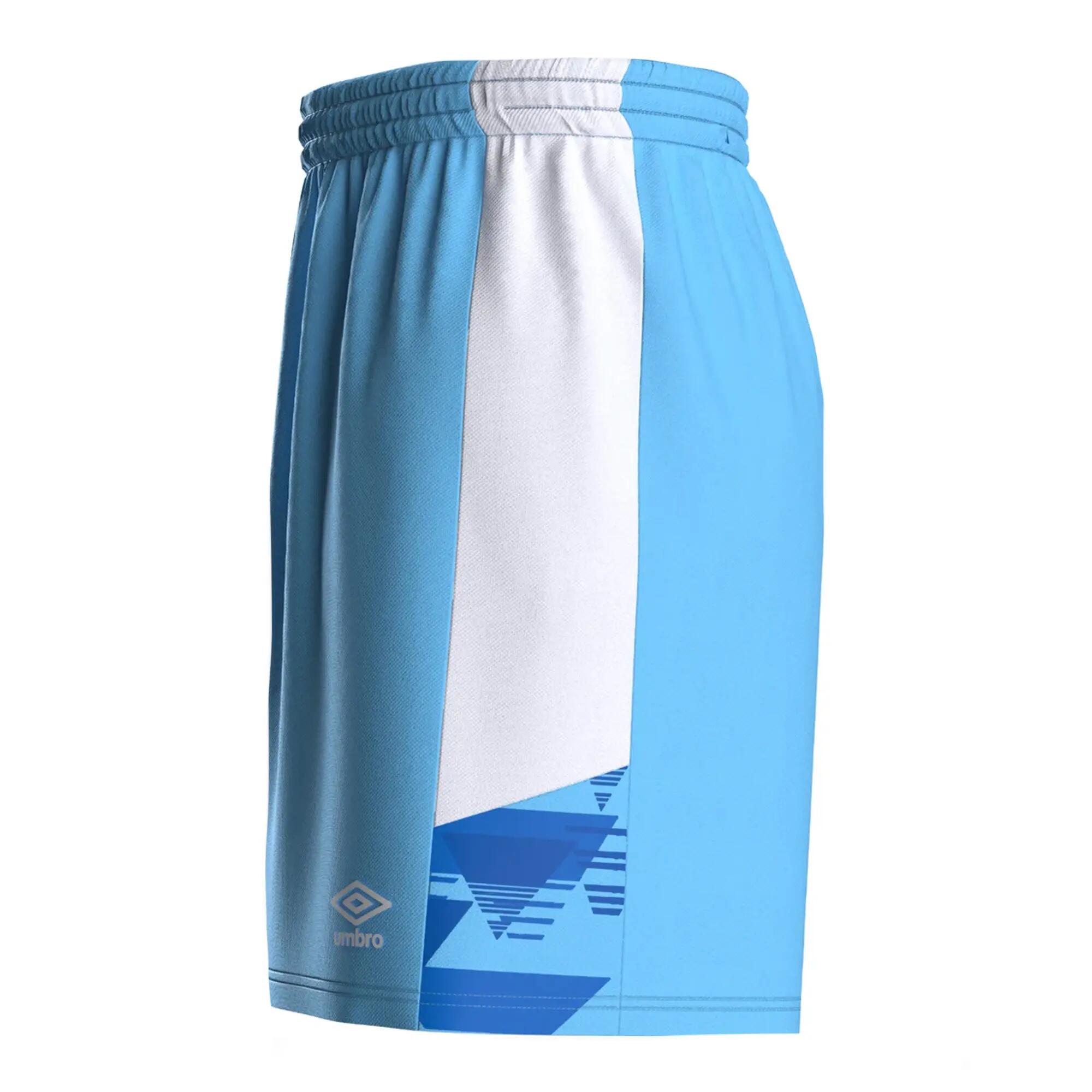Mens Vier Shorts (Sky Blue/White) 4/4