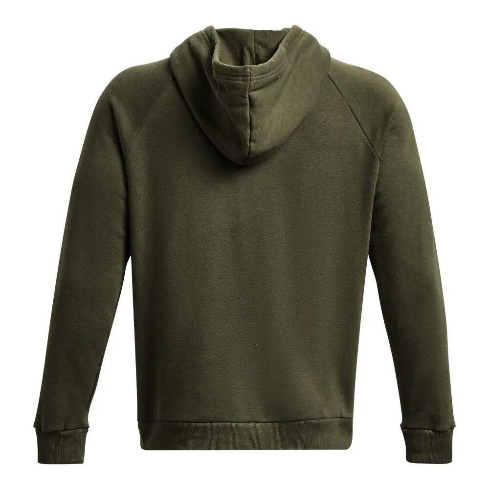 Felpa Con Cappuccio Logo Uomo Under Armour Verde 3/6