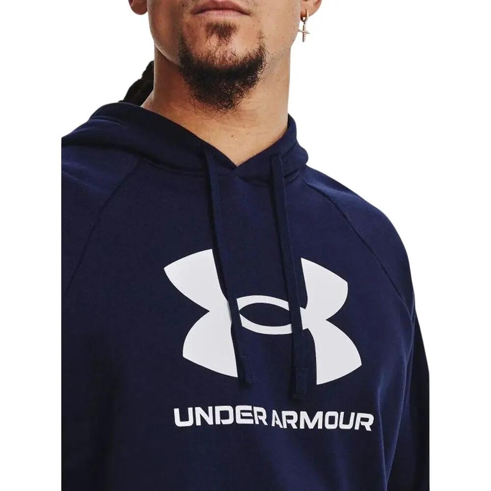 Sweat À Capuche Style Logo RIVAL Homme (Bleu Marine) 4/6