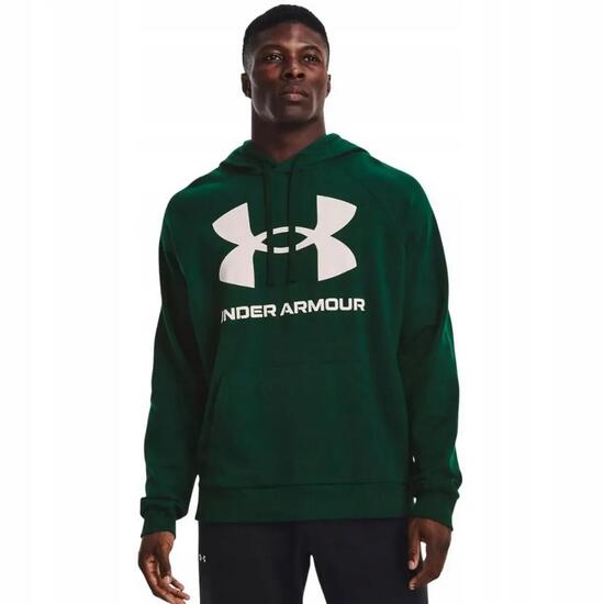 Heren Rival Groot Logo Fleece Training Hoodie (Groen)