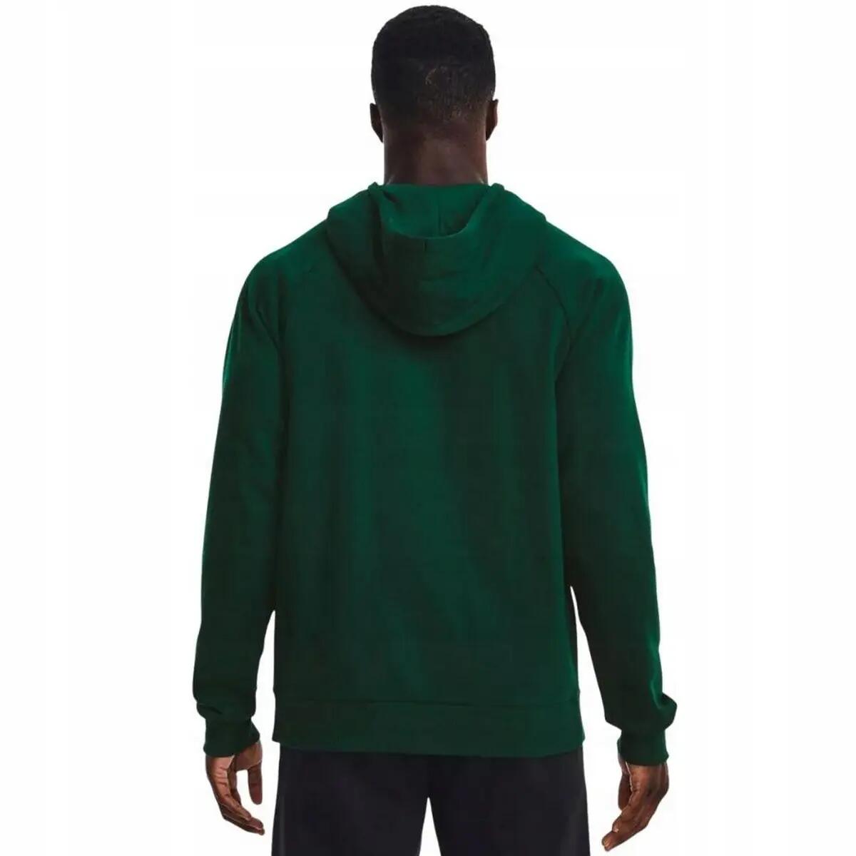 Sweat À Capuche Entraînement Style Gros Logo RIVAL Homme (Vert Foncé) 4/6