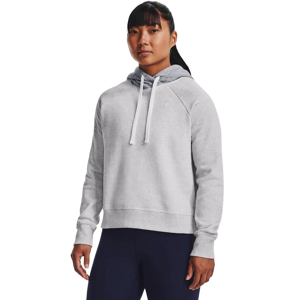 Womens/Ladies Rival Fleece Hoodie (Grey)