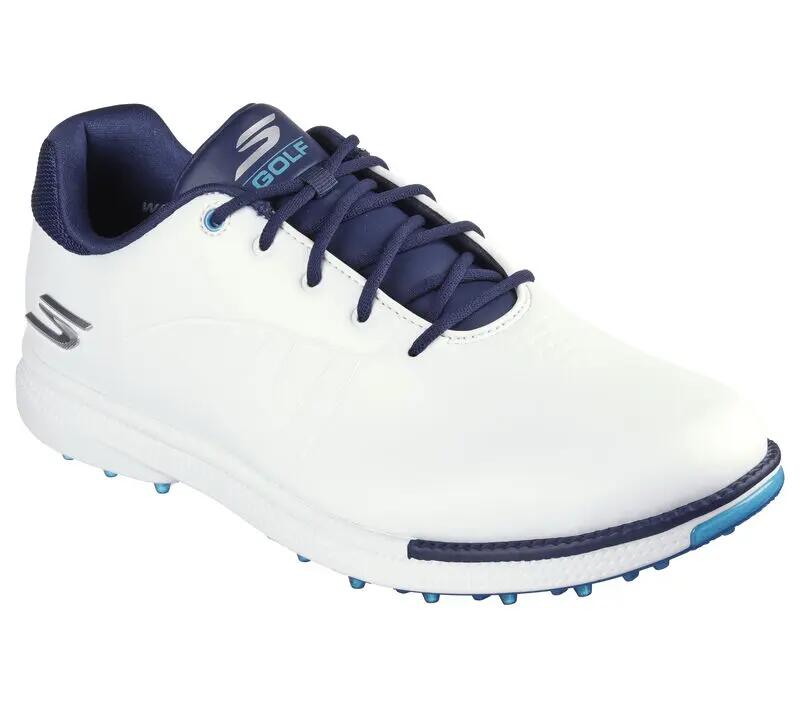 Skechers Go Golf Tempo GF Heren Golfschoenen Wit Blauw 3/5