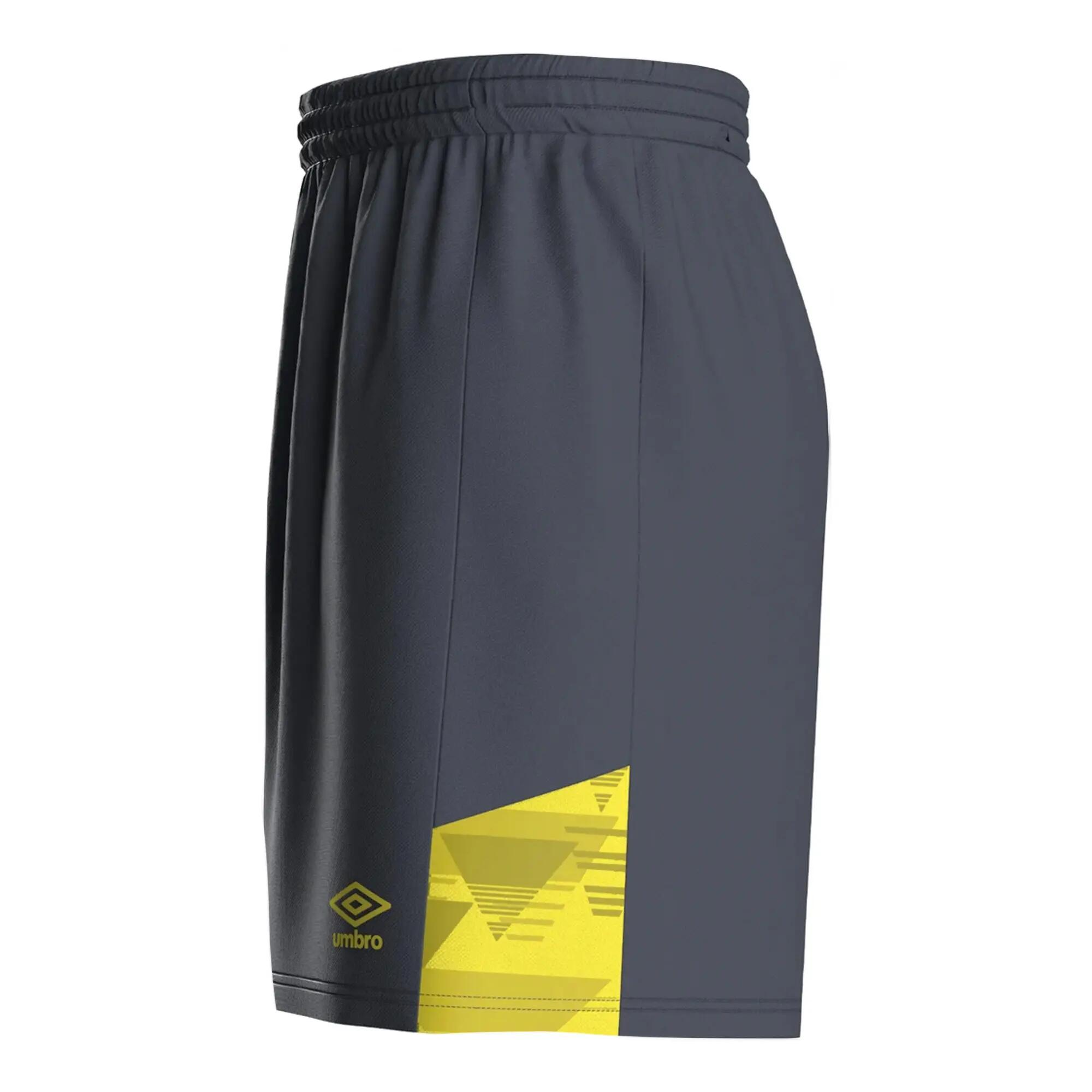 Mens Vier Shorts (Carbon/Blazing Yellow) 4/4