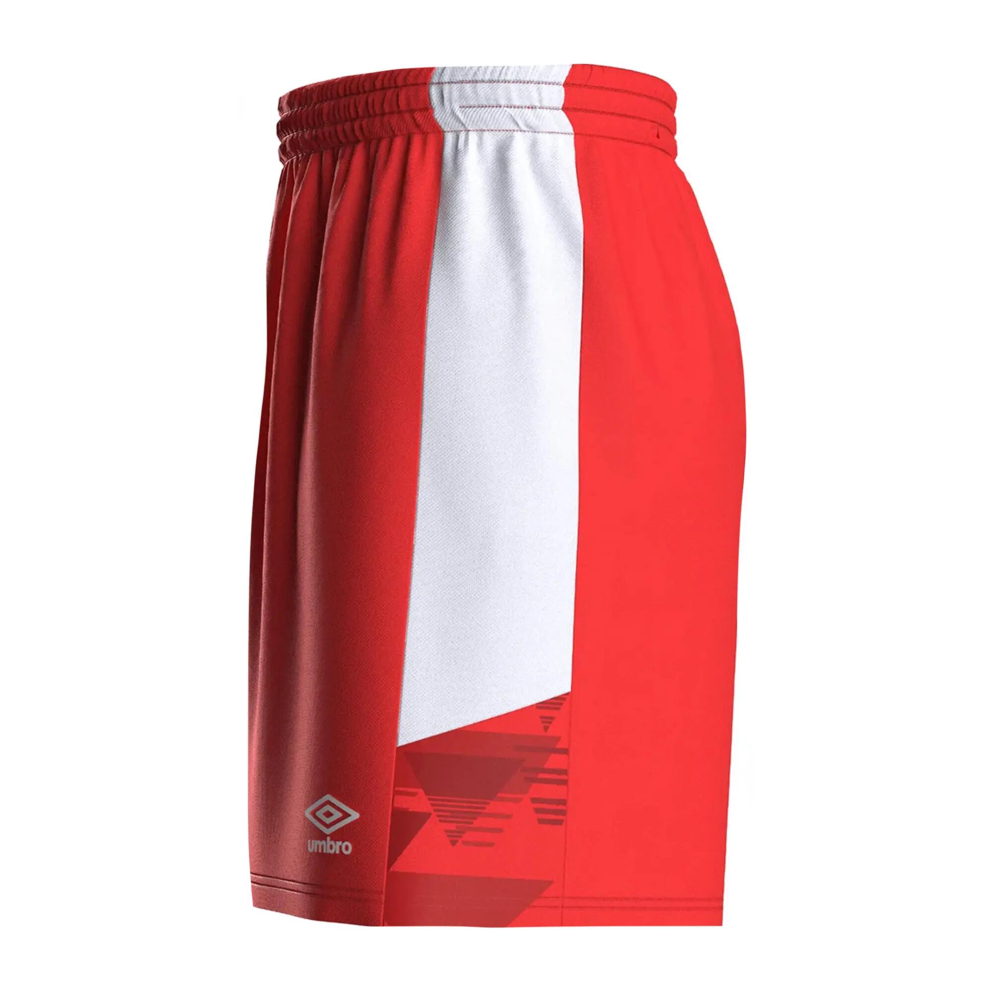 Mens Vier Shorts (Vermillion/White) 4/4
