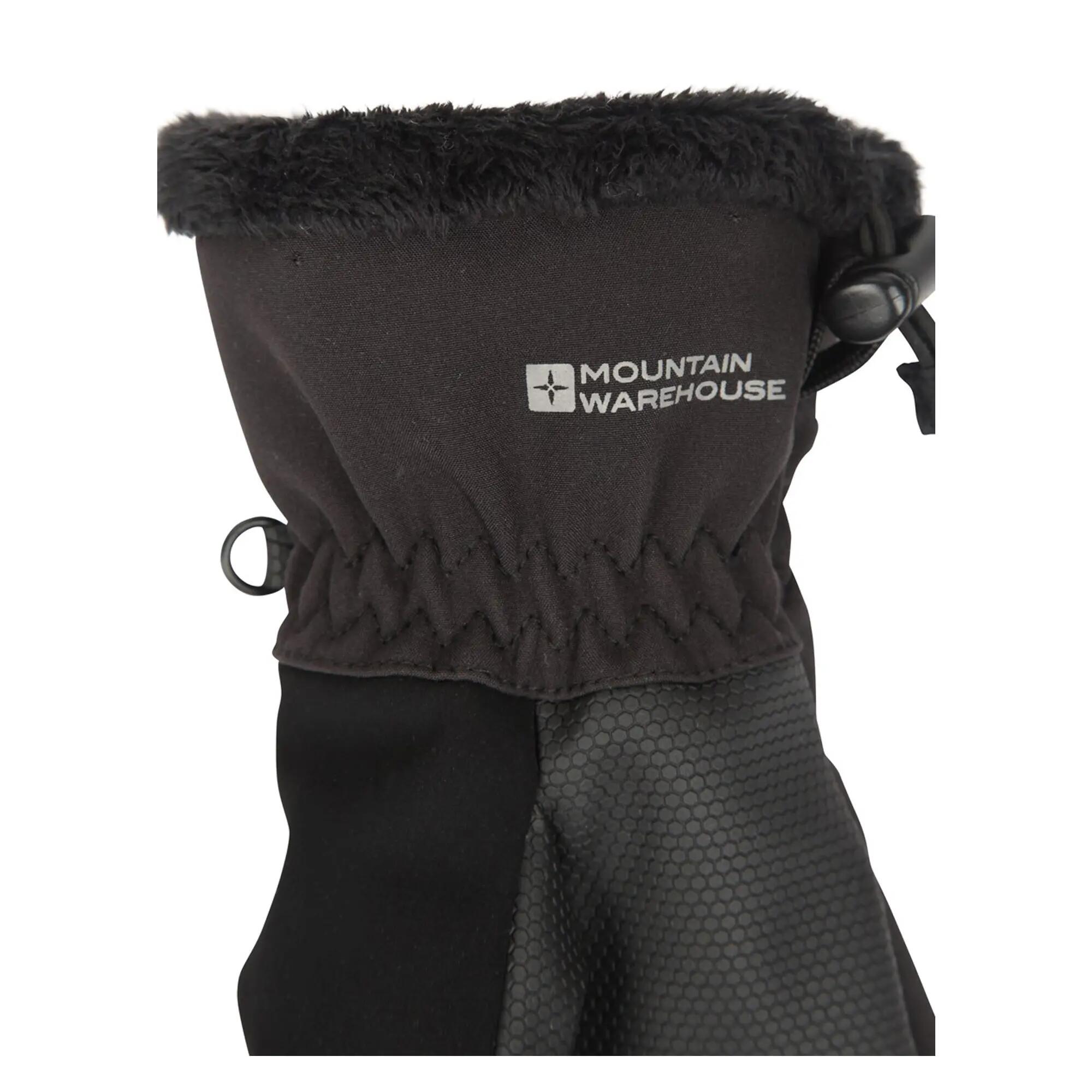 Donna Softshell Guanti Da Sci Mountain Warehouse Escalade Nero 4/4