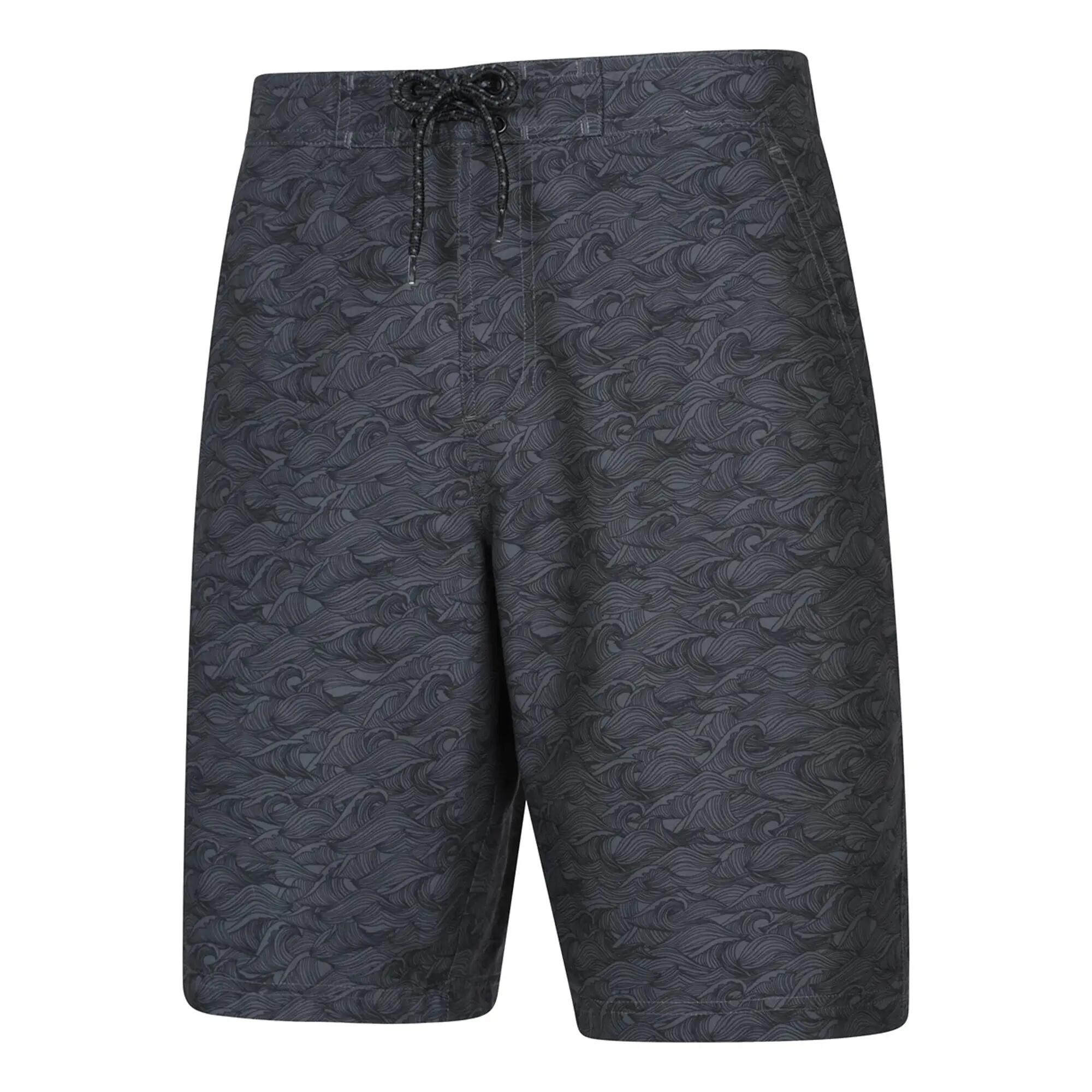 Mens Ocean Wave Boardshorts (Dark Grey) 5/5