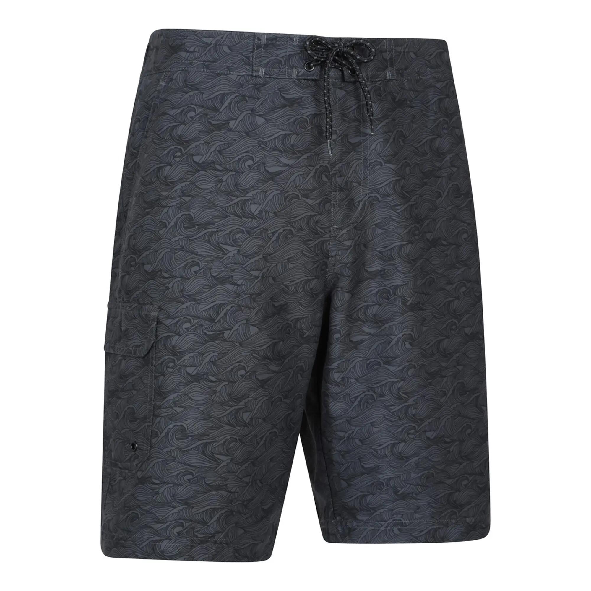 Mens Ocean Wave Boardshorts (Dark Grey) 4/5