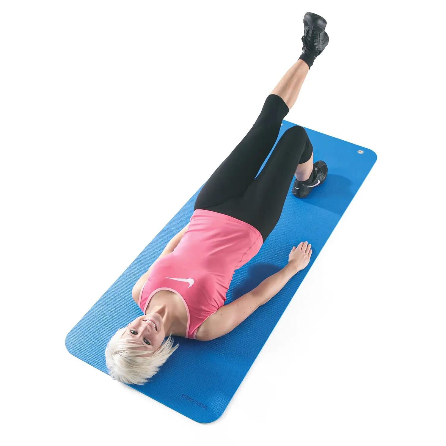Natte de gymnastique « Fit & Fun » Bleu Env. 120x60x1,0 cm Unisexe 3/5