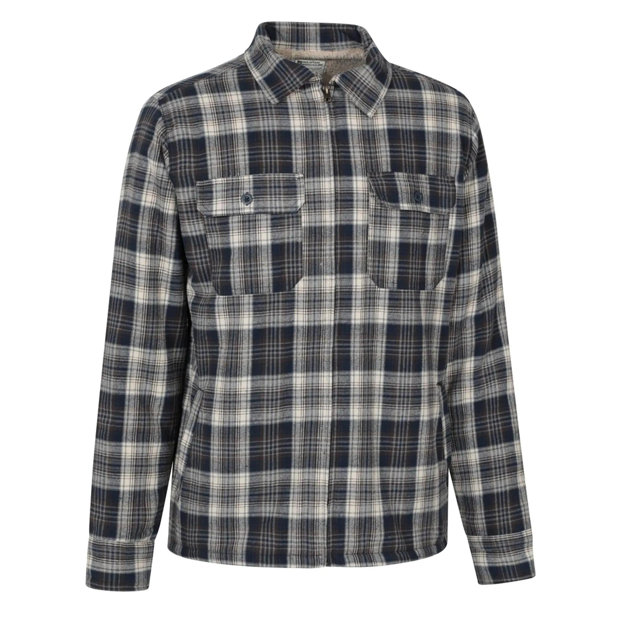Mens Stream II Flannel Lined Shirt (Blue) 4/4