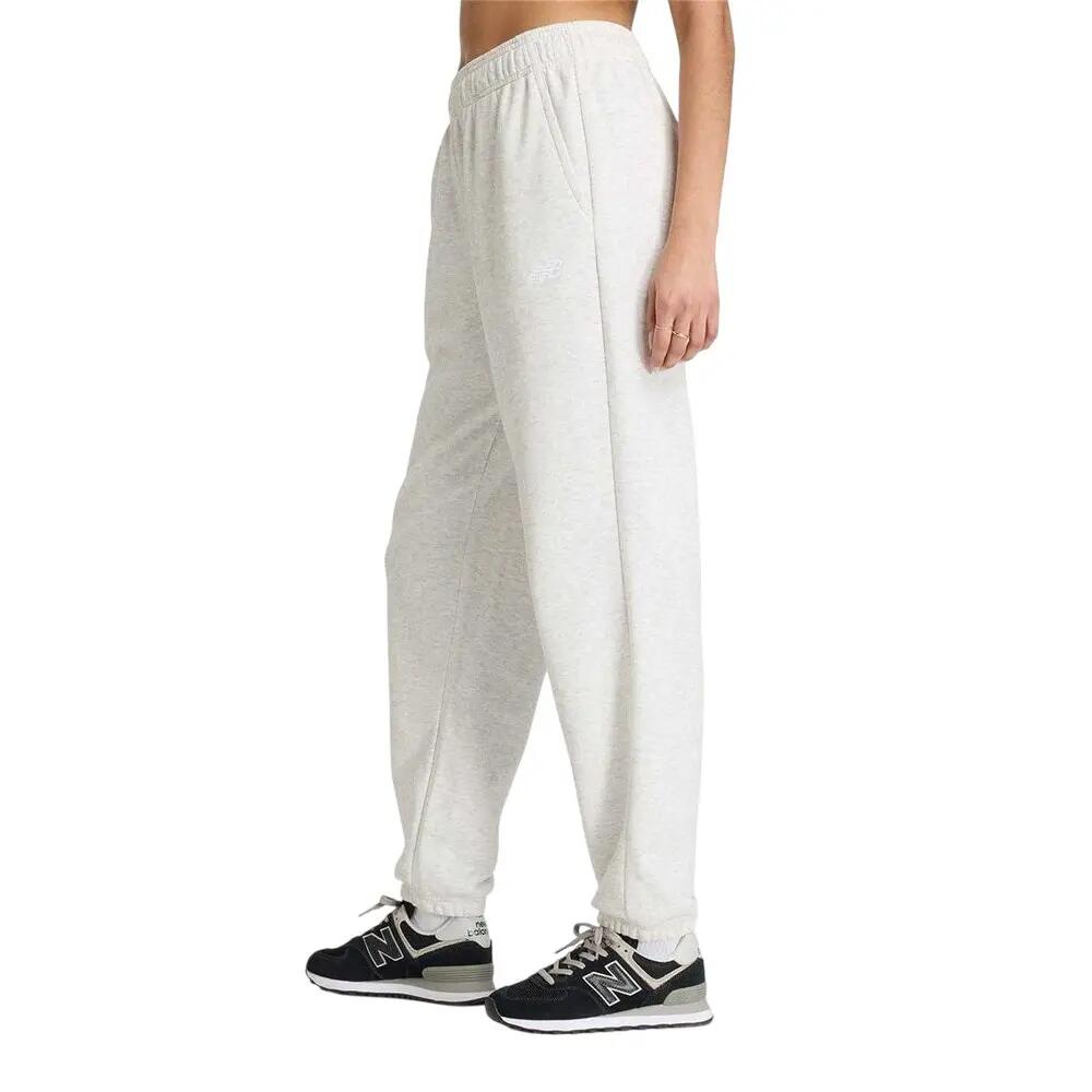 Pantaloni Da Jogging Vestibilità Rilassata Donna New Balance Grigio Di Marna 3/5
