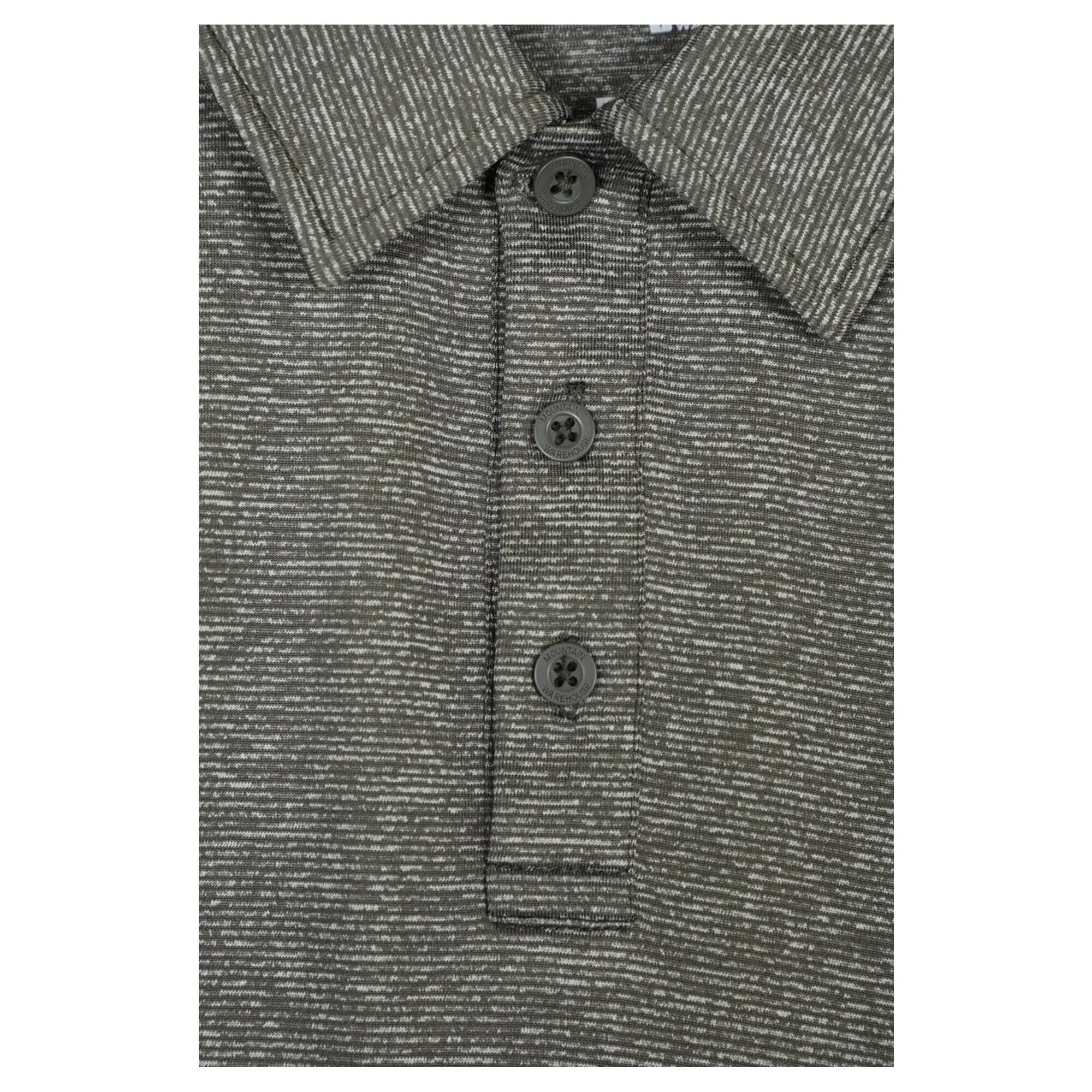 Maglietta Polo Strisce Uomo Mountain Warehouse Agra Verde Kaki 4/4