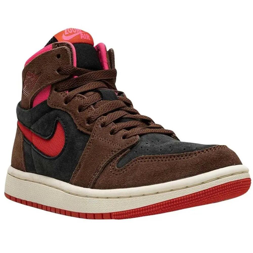 Unisex Adult Air Jordan 2 Zoom Air Comfort 2 Suede Trainers (Brown/Black/Pink)