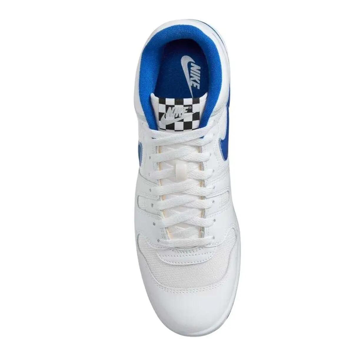 Zapatillas Deportivas de Cuero Attack para Hombre Blanco, Azul 3/6
