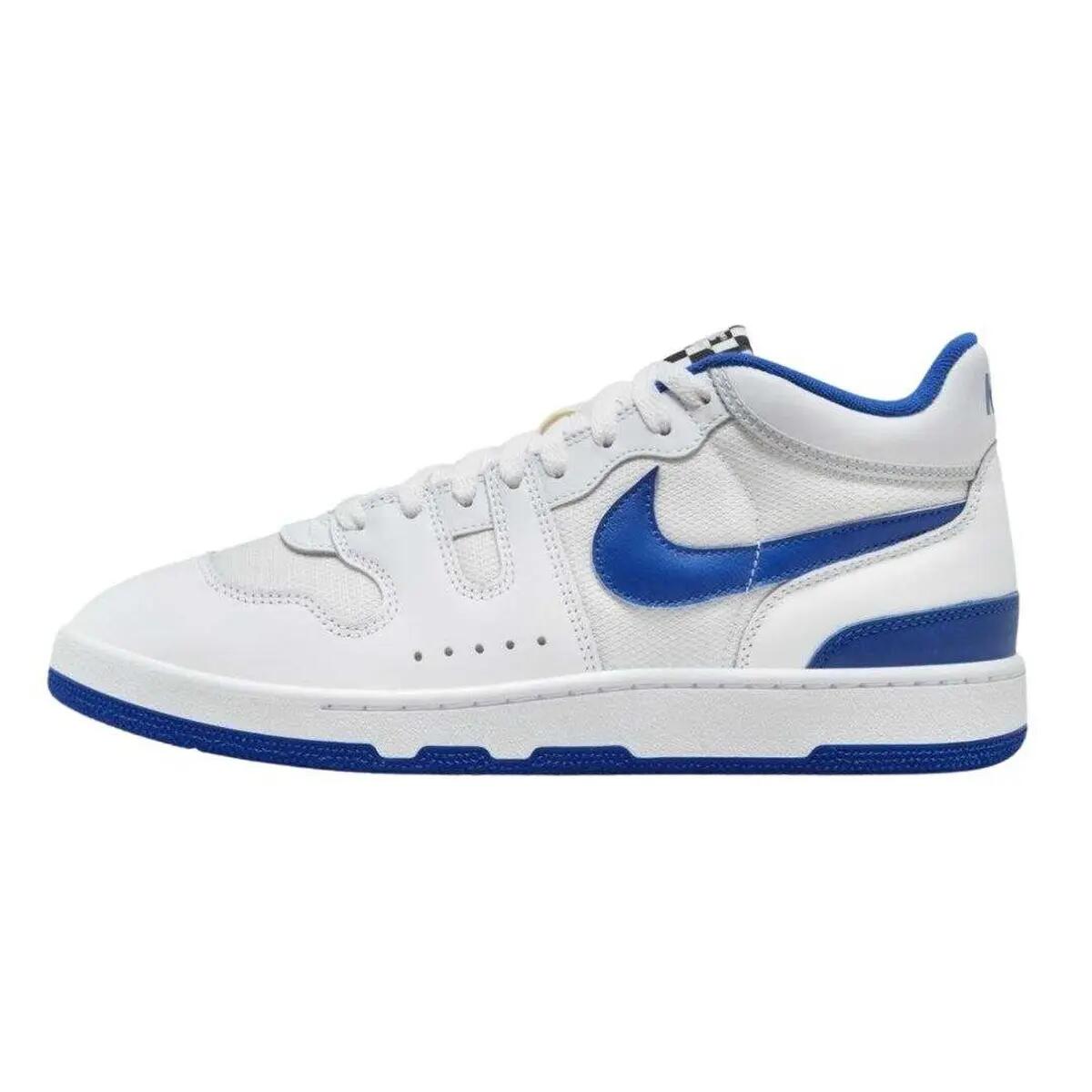 Zapatillas Deportivas de Cuero Attack para Hombre Blanco, Azul 2/6