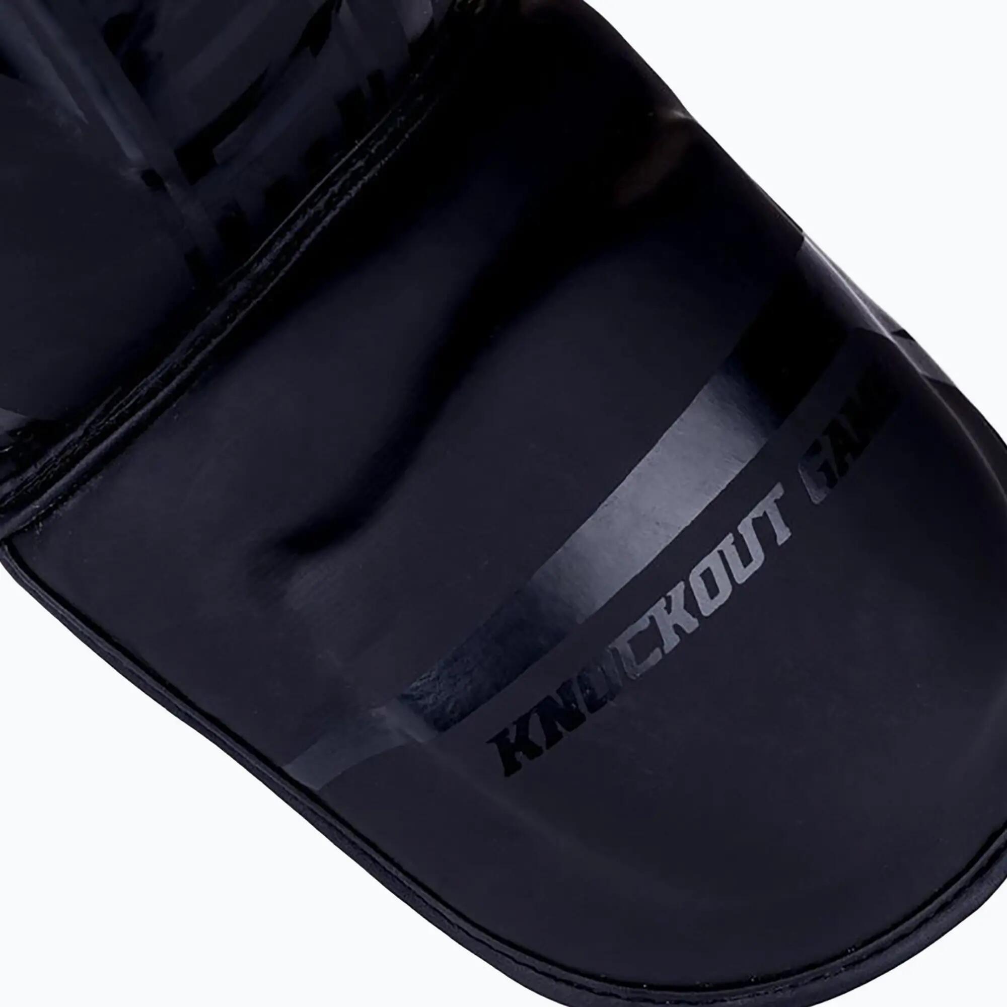 Ochrniacze na piszczele do sportów walki Ground Game Stripe Black 5/5