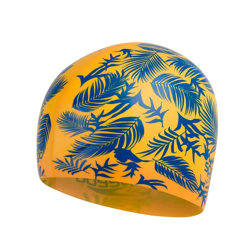 Speedo Junior Slogan Cap - Mango / Beautiful Blue