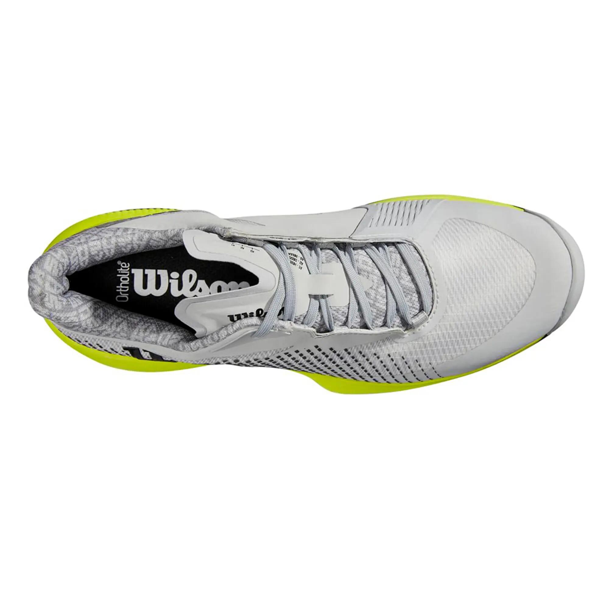 Scarpe Da TennisUomo Wilson Kaos Swift 1.5 Grigio Giallo 6/7