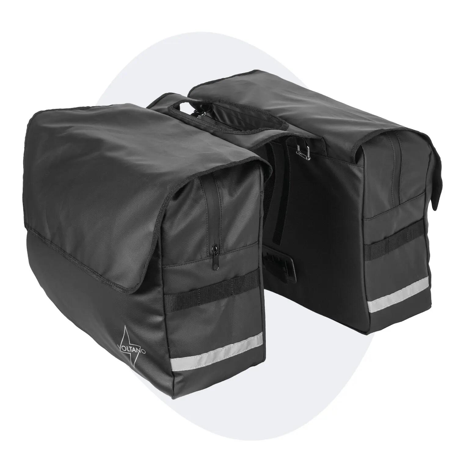 Voltano Luxe Dubbele Fietstas XL - Zwart - 44 Liter - 100% Waterdicht 5/7