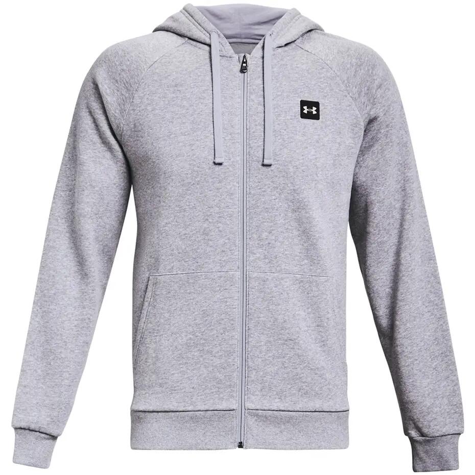 Mens Rival Fleece Full Zip Hoodie (Grey)