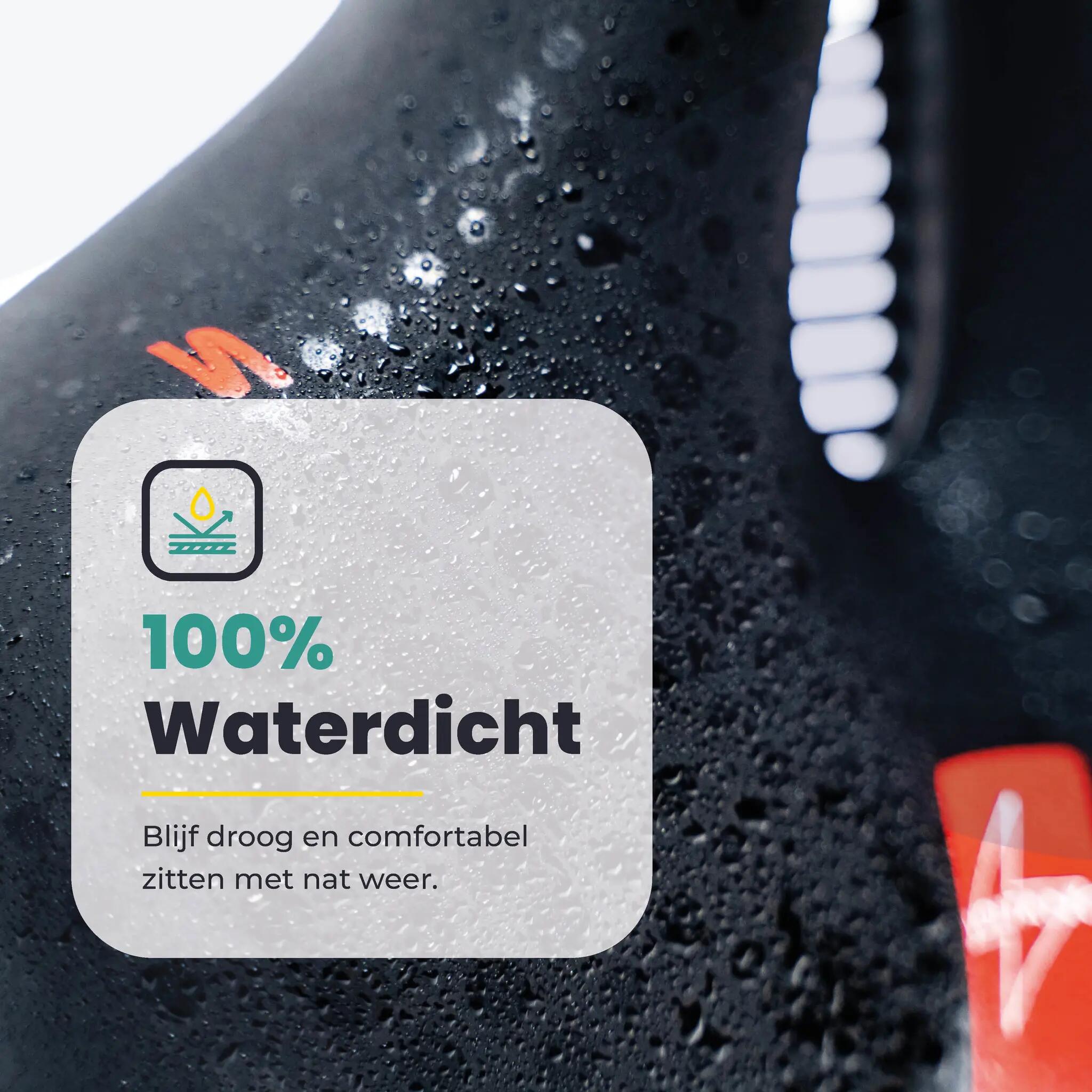 Voltano Gel Flow Fietszadel - Met Uitsparing - Zwart / Rood - Unisex 2/7