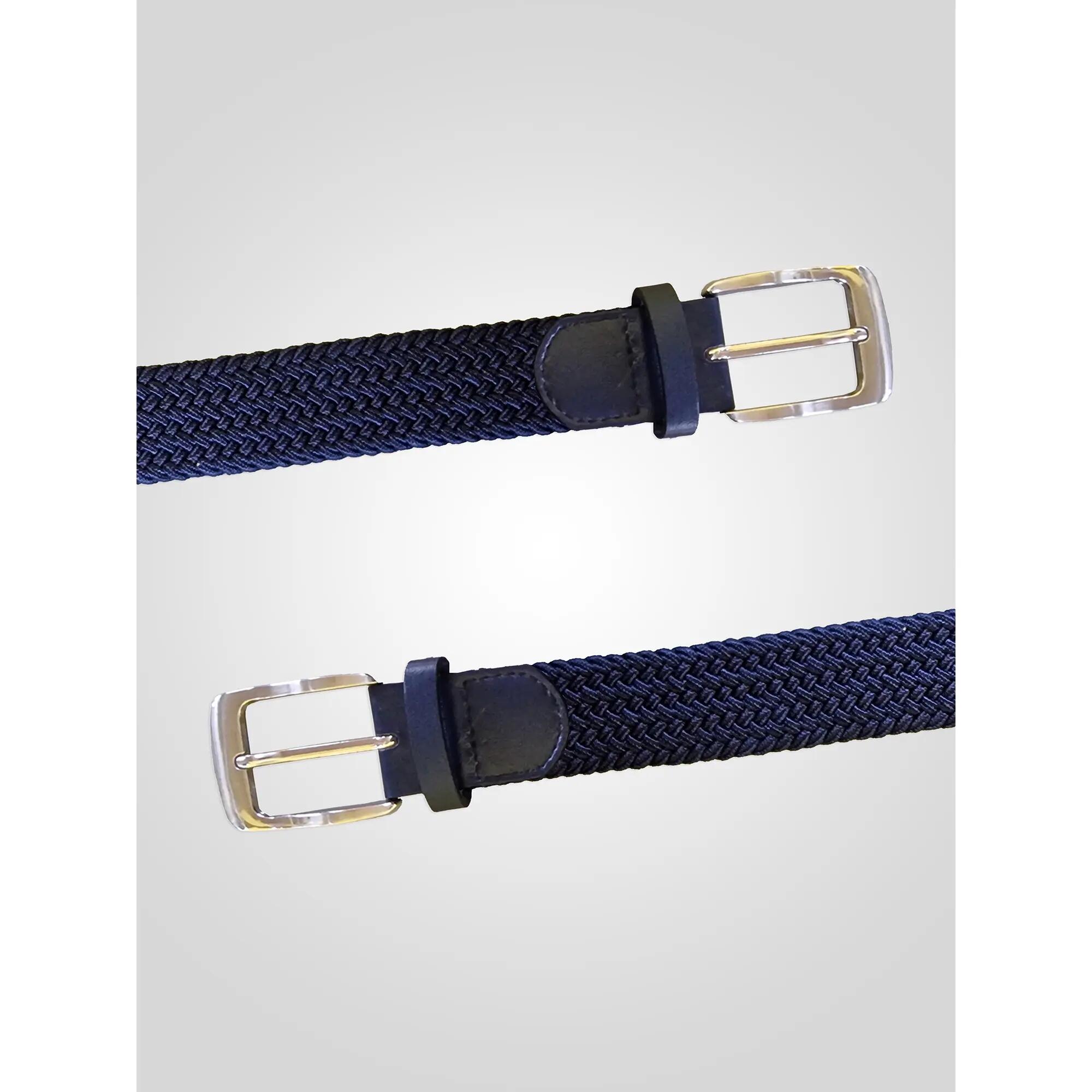 Gürtel "D555 Dani", geflochten, Stretch Herren Marineblau 3/5