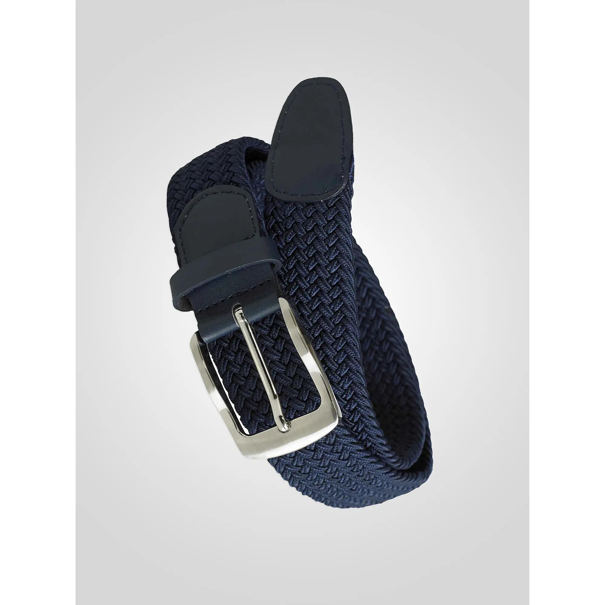 Gürtel "D555 Dani", geflochten, Stretch Herren Marineblau 2/5