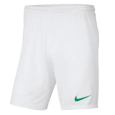 Heren park iii drifit korte broek (wit, groen)