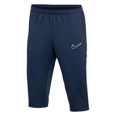 Nike heren m nk dri-fit academy 25 3/4 broek midnight navy wit xs
