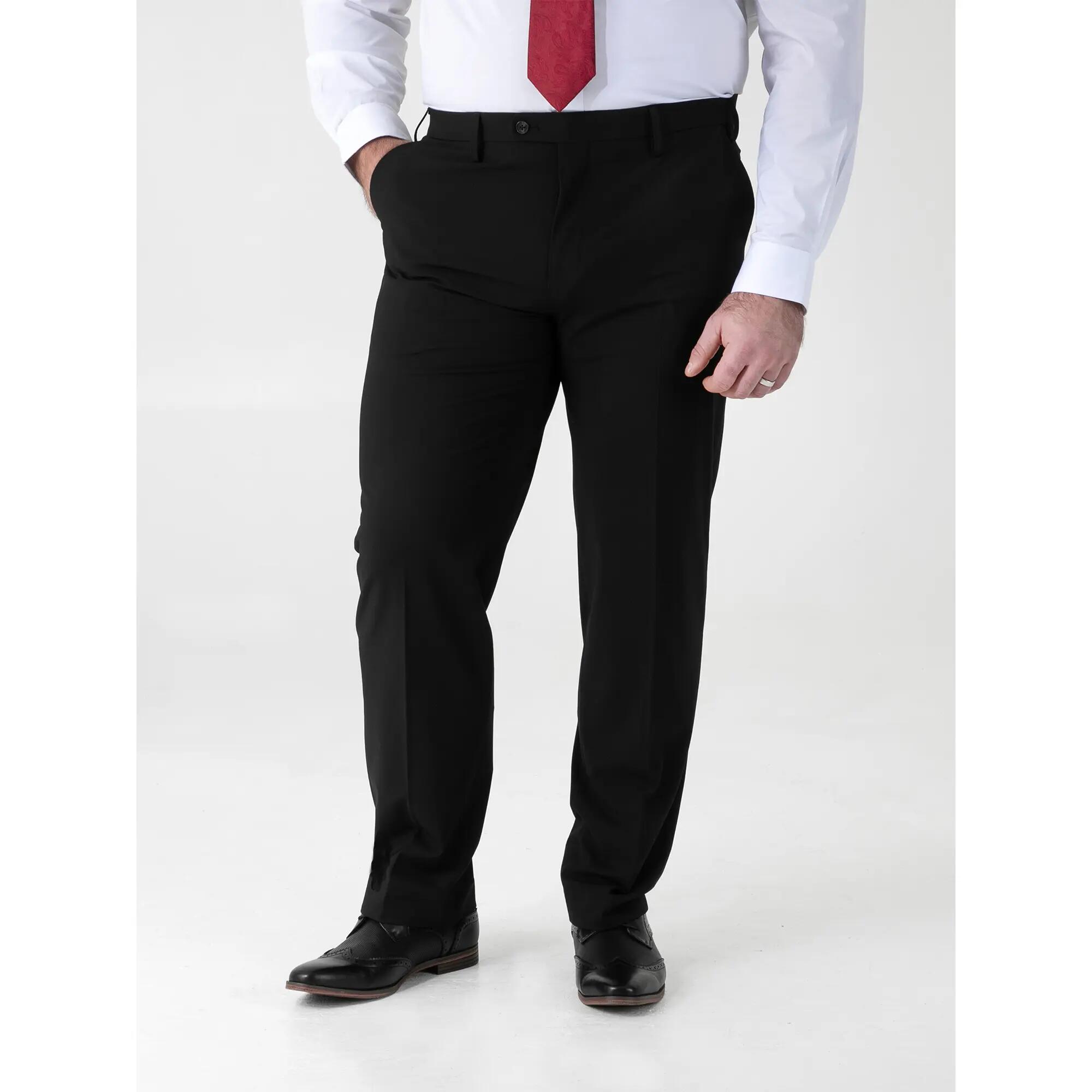 Pantalone Elasticizzato A 4 Vie Classico Uomo Duke D555 Ted Nero 3/6
