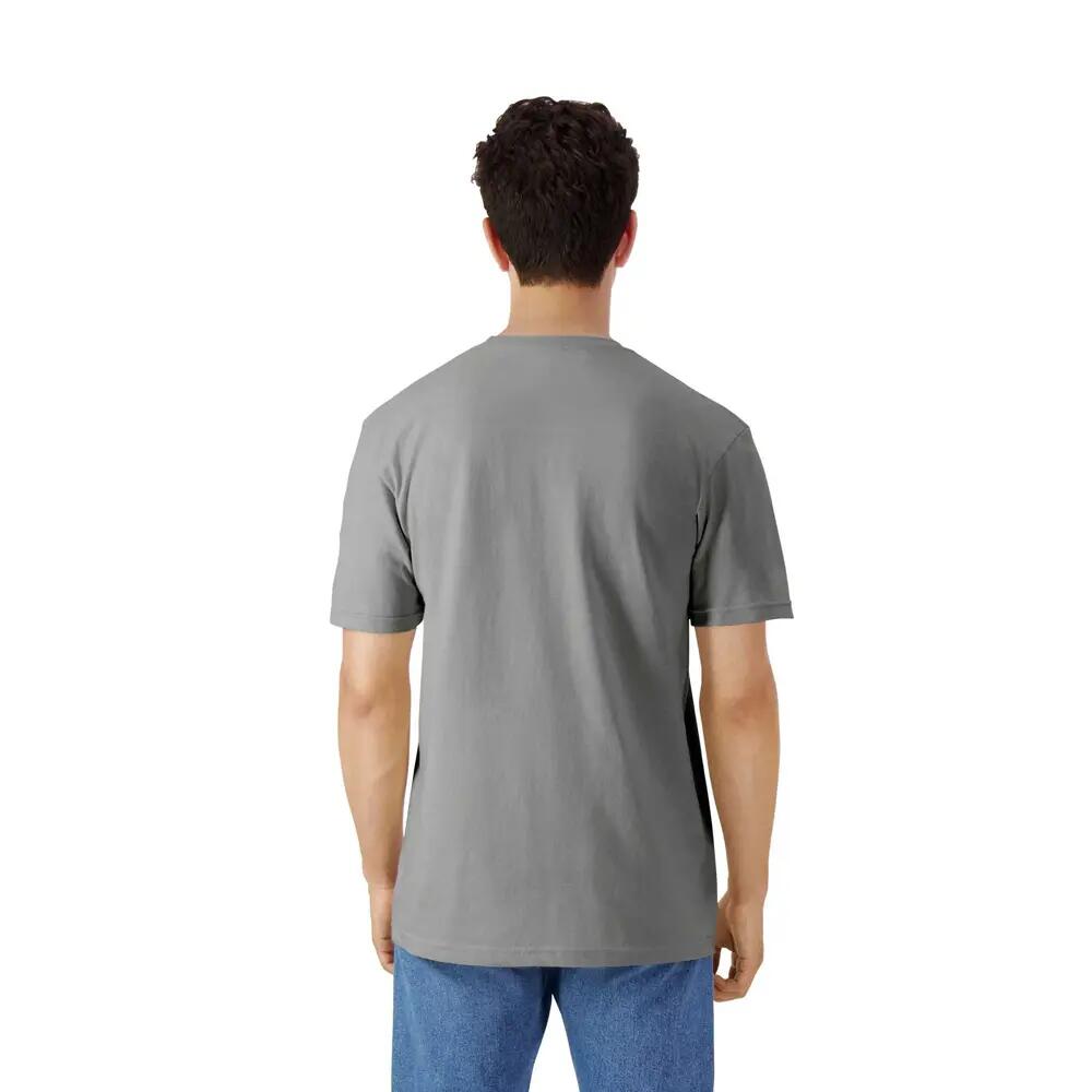 Tshirt Uni Et Léger Manches Courtes Adulte (Blanc) 2/4