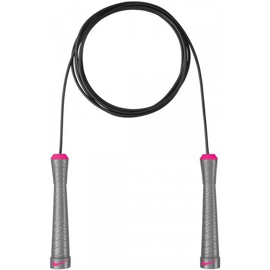 Corde À Sauter De Vitesse (Gris Foncé / Rose)