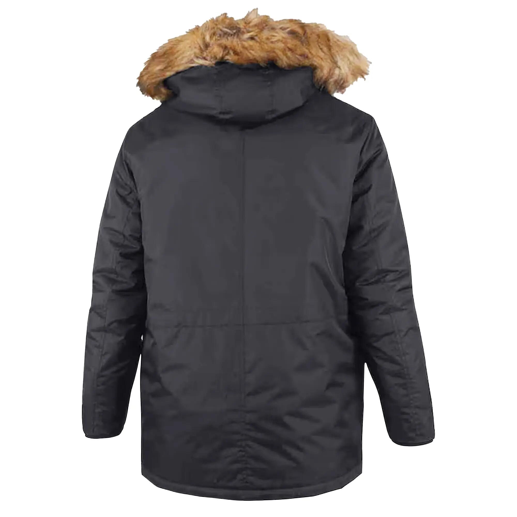 Parka Kingsize Uomo Duke D555 Lovett Nero 3/6