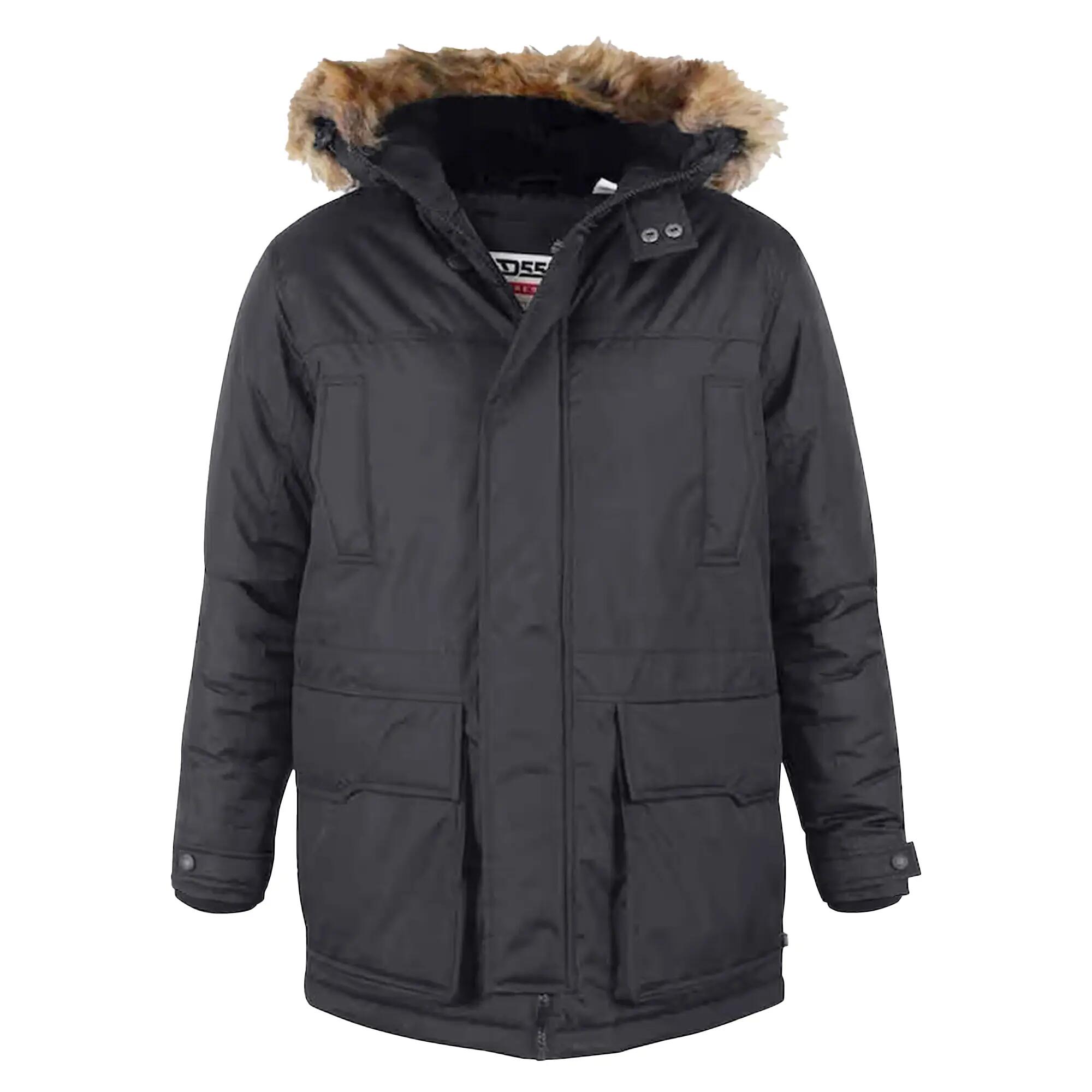 Parka Kingsize Uomo Duke D555 Lovett Nero 2/6