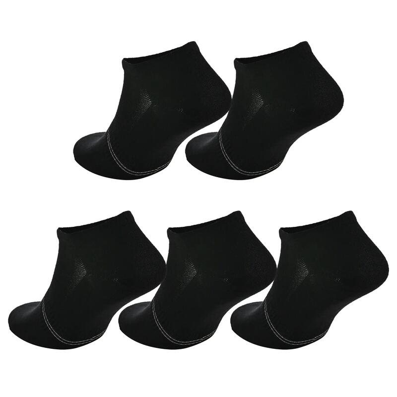 5 Çift Bambu-Pamuklu, Nefes Alabilen, Dikişsiz Patik Spor Çorabı - FRESH NT