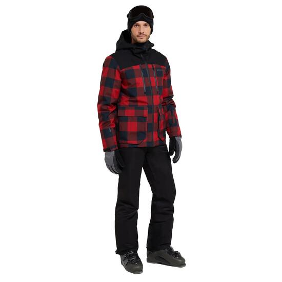 Drayton" Skijacke für Herren Rot/Schwarz
