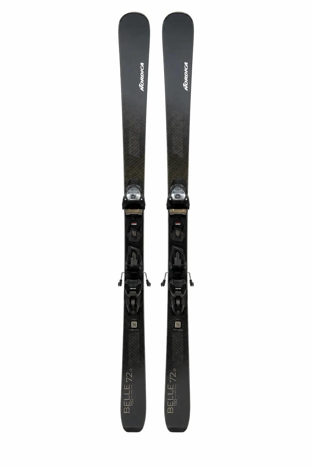 Reconditionné - Ski Nordica Belle 72 Ti - Dames Carving Ski + Bindingen-144 2/4