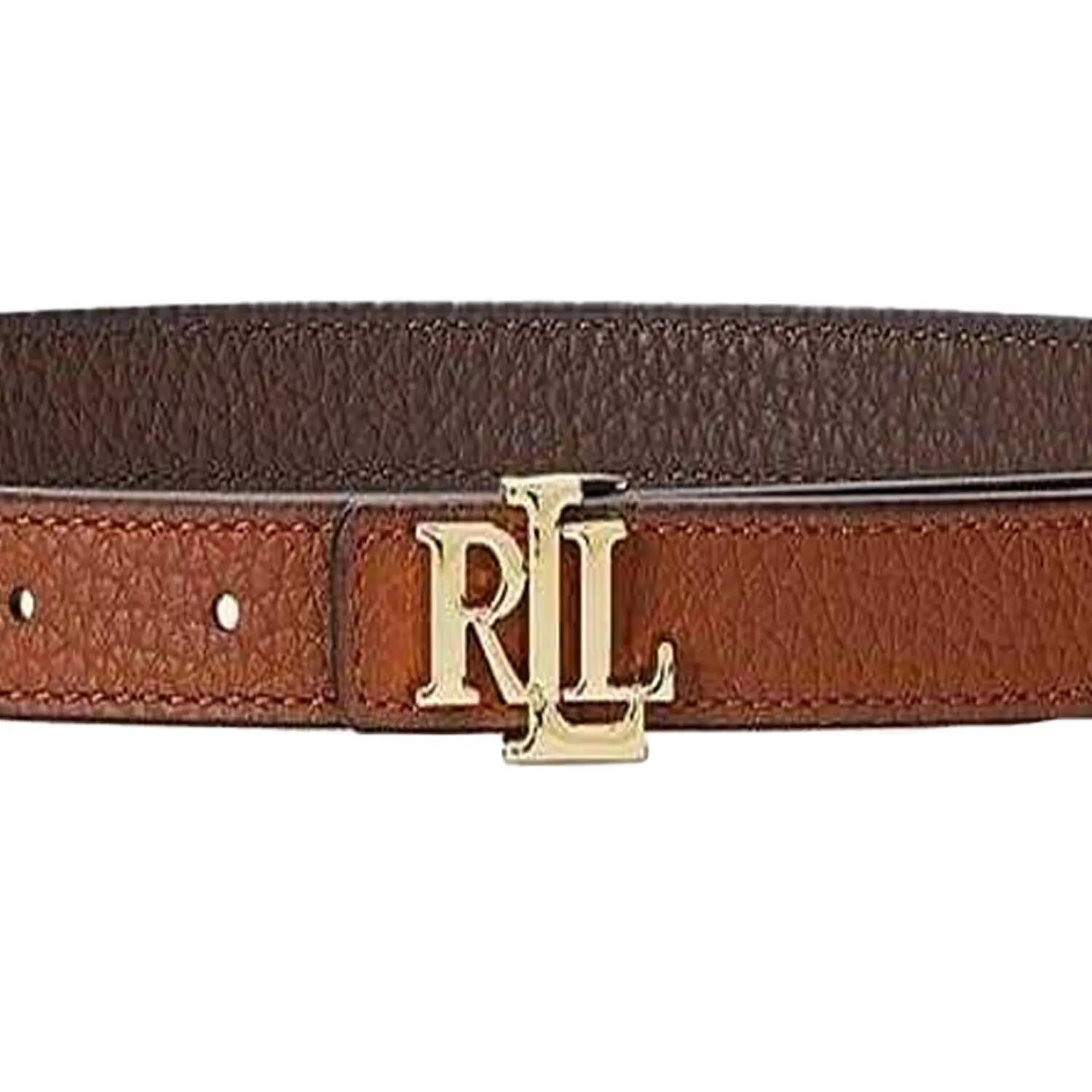 Gürtel für , Monogramm, Leder Damen Schokolade/Hellbraun 3/3