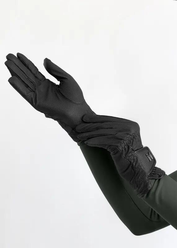 Guantes Equitación Unisex Maximilian Emblem Negro 3/5