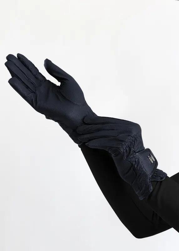 Guantes Equitación Unisex Maximilian Emblem Marino 3/5
