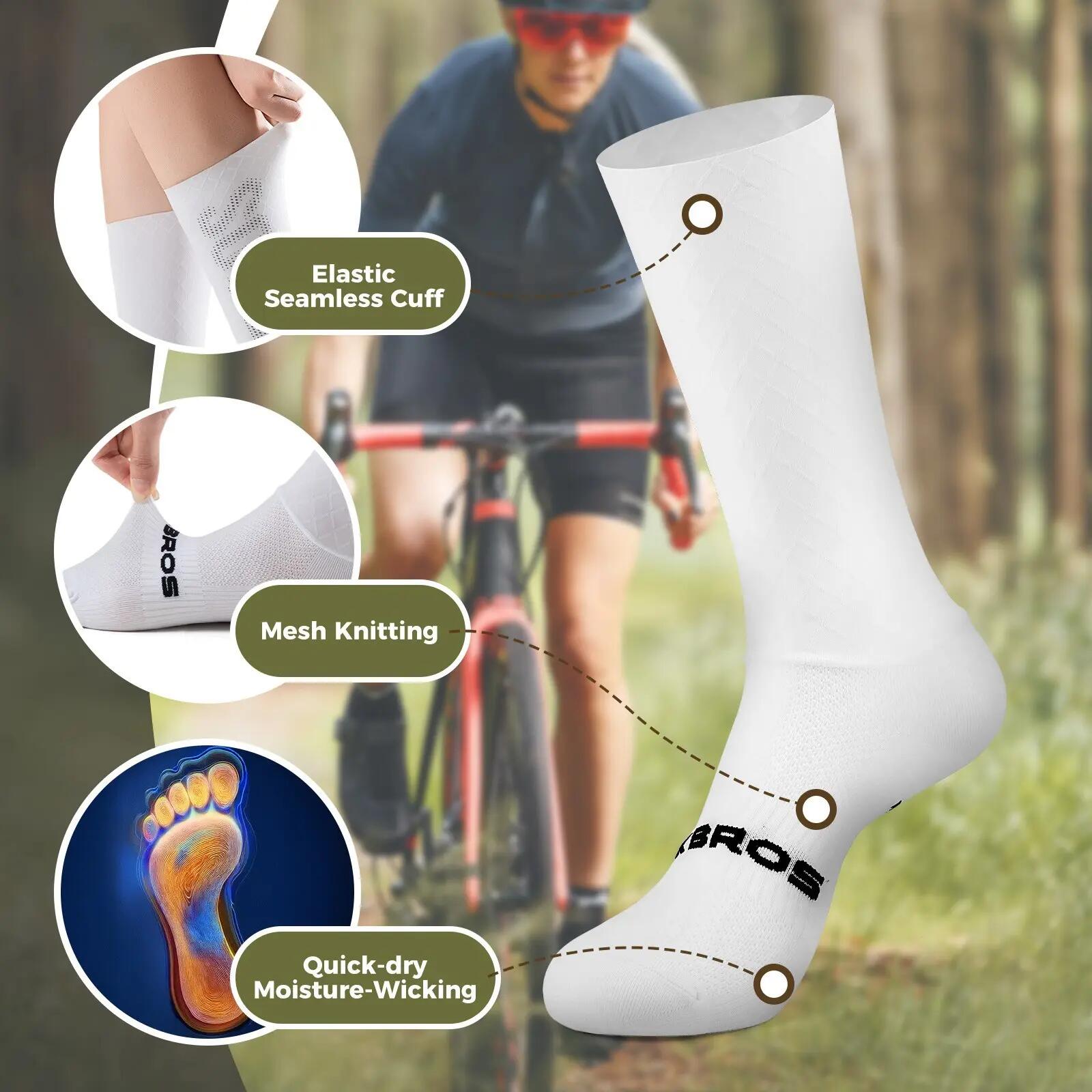Fahrradsocken Unisex leicht atmungsaktiv 3/7