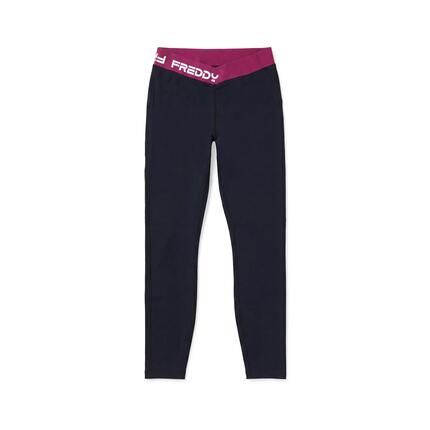 Legging 7/8 à taille haute avec élastique jacquard en V