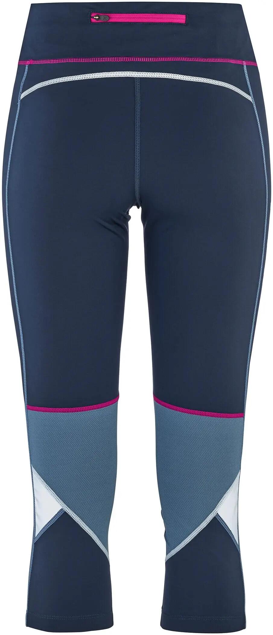 Mallas 3/4 running y yoga - Mujer - sin costuras - Royal 4/4