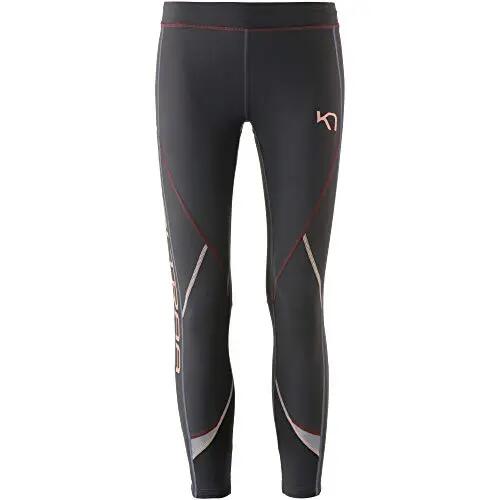 Leggings - Running Training - Mujer - 3/4 transpirables, elásticos - Gris 2/4