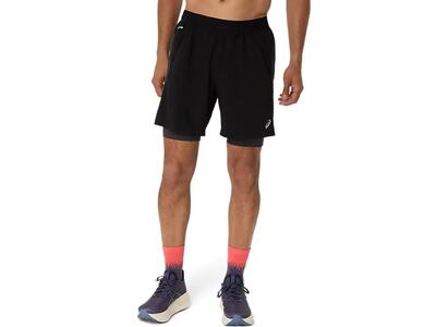 Shorts - hardlopen - heren - road 2-in-1 - lichtgewicht, ademend - zwart
