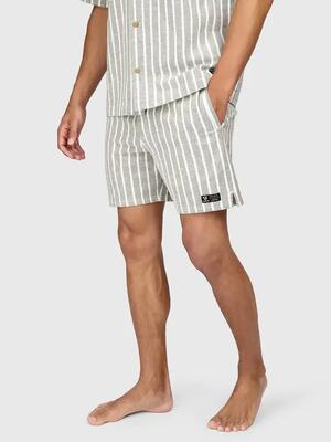 Shorts - walking - heren - aiden-stripe - lichtgewicht, gestreept - white