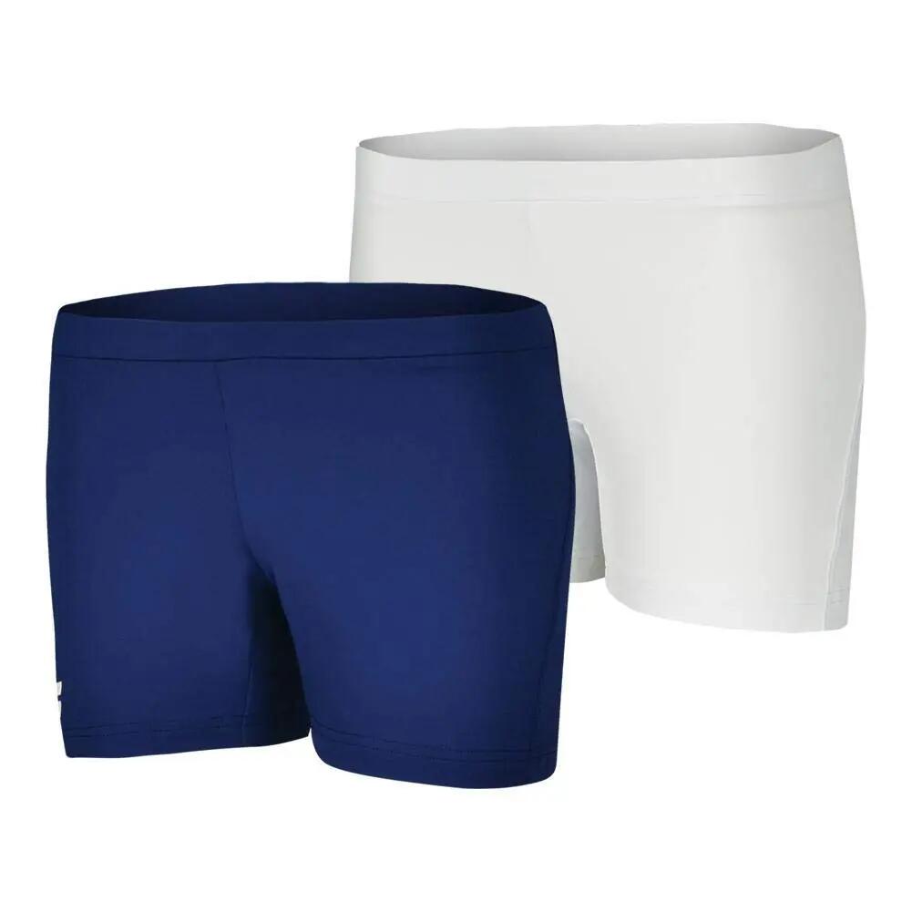 Shorts - Tennis - Donna - Core - Con sotto-pantaloncino, Fitted - Blu scuro 4/4