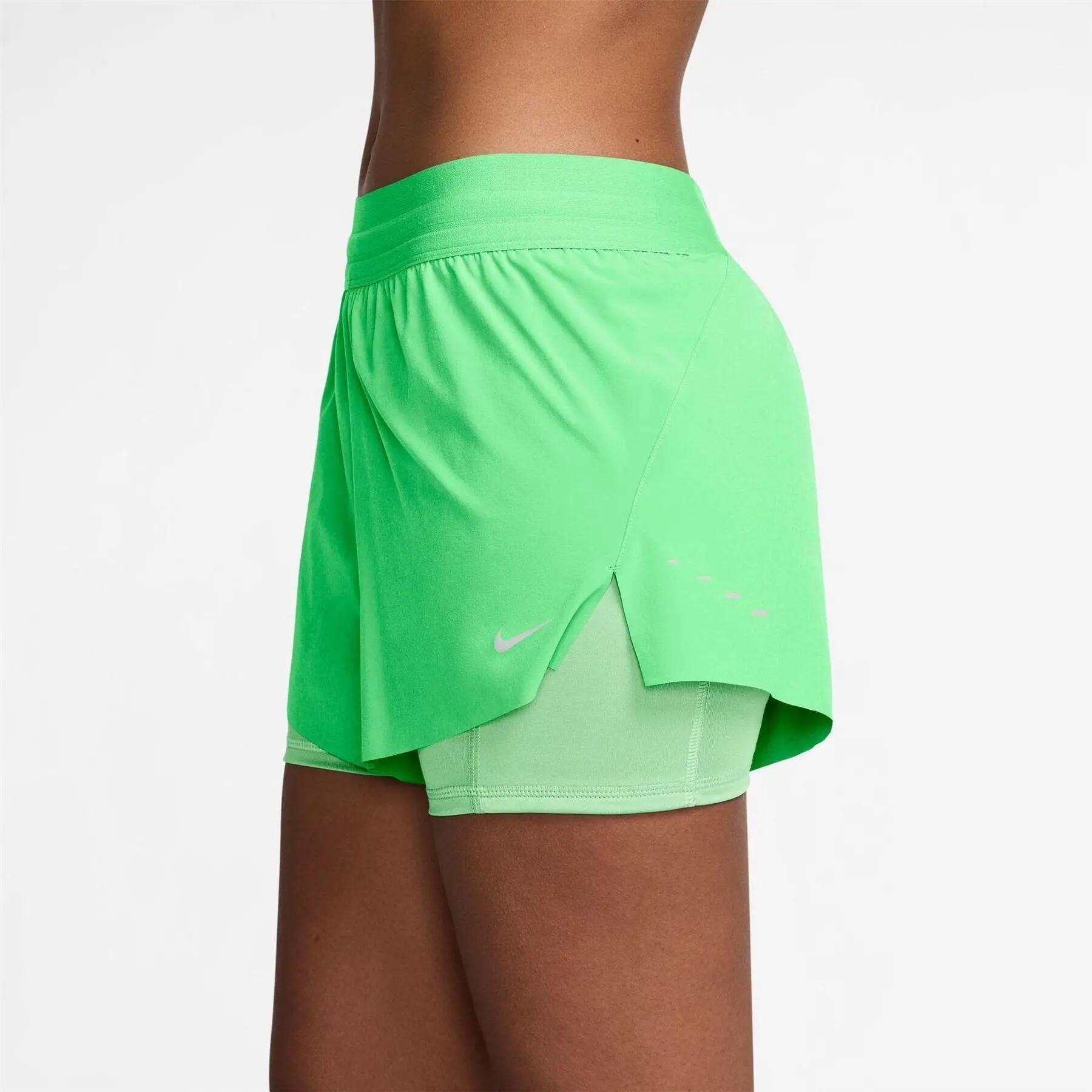 "FIT Swift" Laufshorts für Damen Illusion Green 3/5