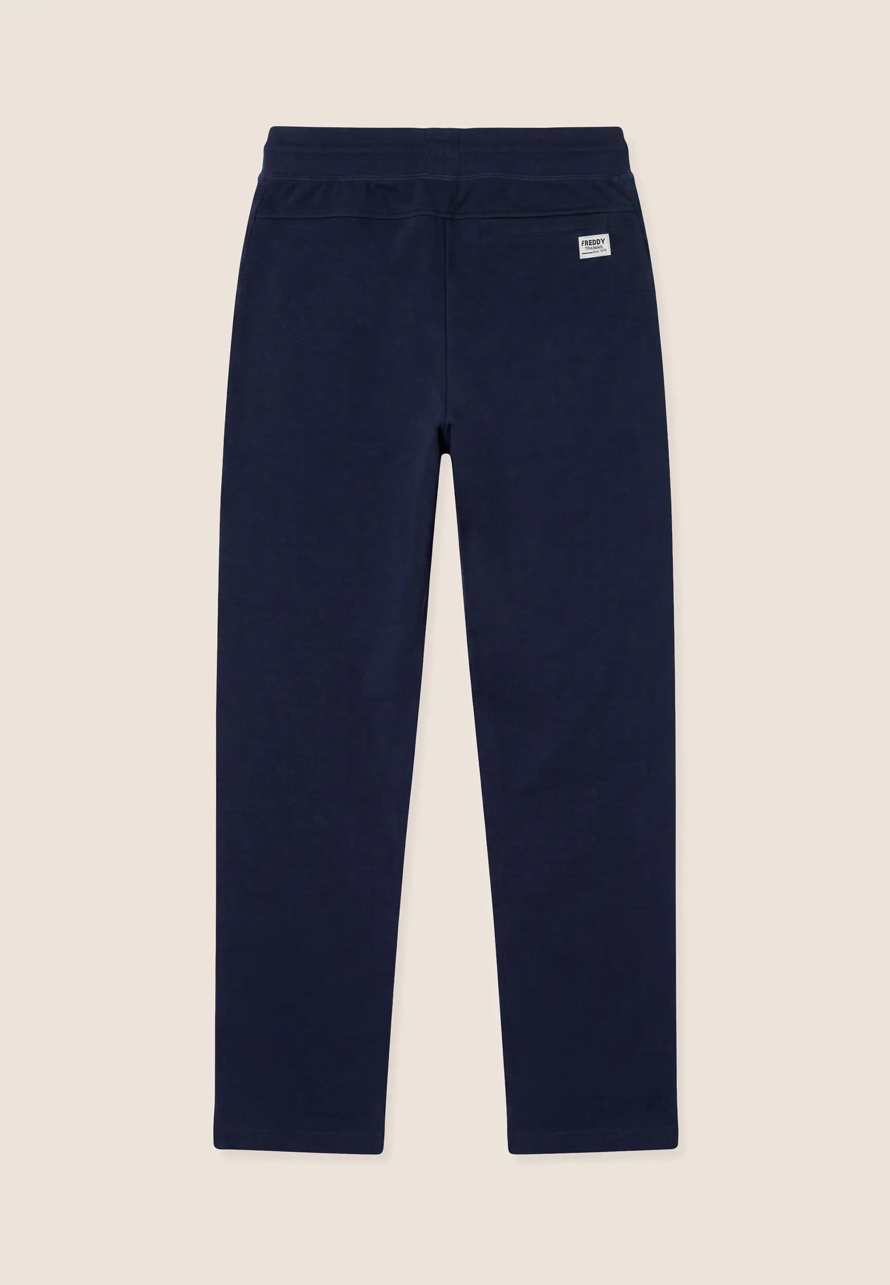 Pantaloni da Uomo con Inserti a Quadretti e Fondo Dritto 5/6